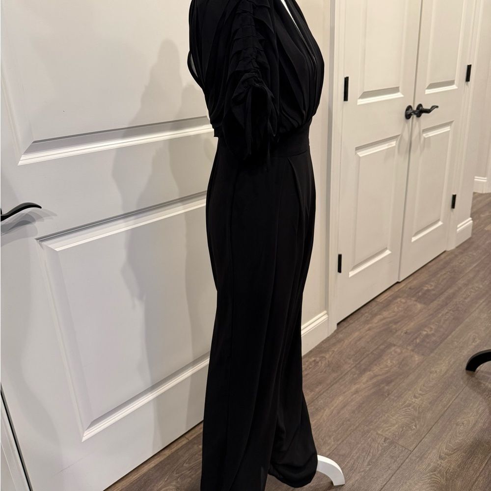 Fashion Nova Elegant Black Jumpsuit.  Open back - Picture 3 of 13